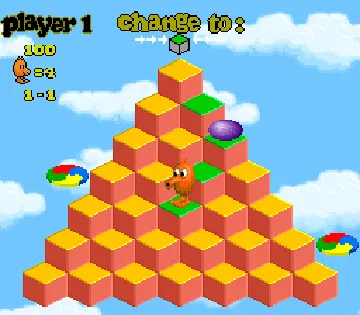 Q-bert 3 (USA) screen shot game playing